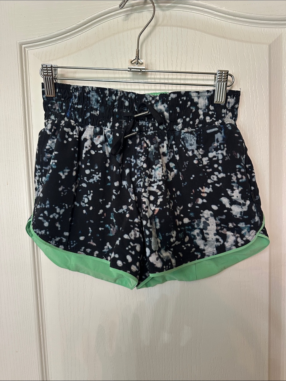 lululemon athletica Black Speckle Athletic Reversible Shorts